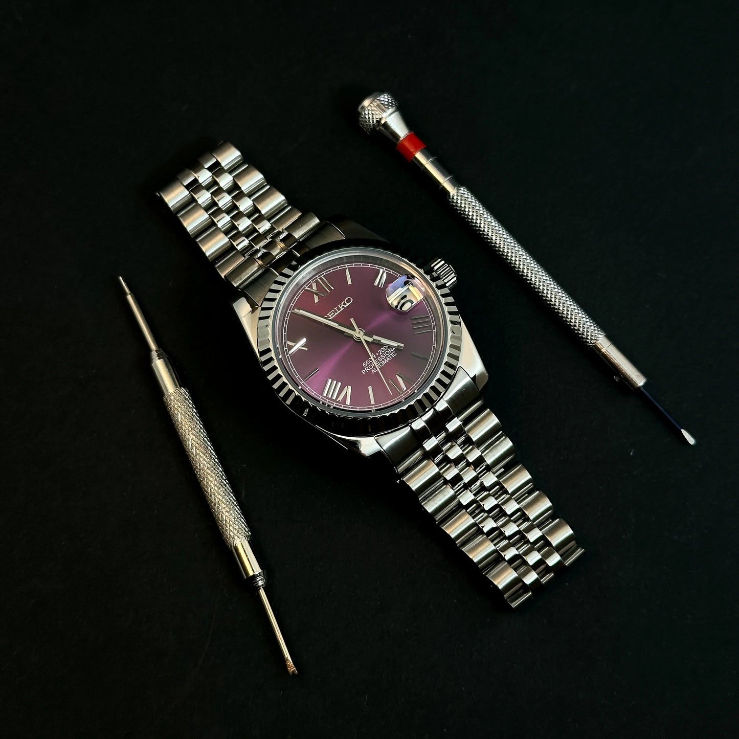 SEIKOJUST CHERRY ROMAN - NH35 AUTOMATIC WATCH