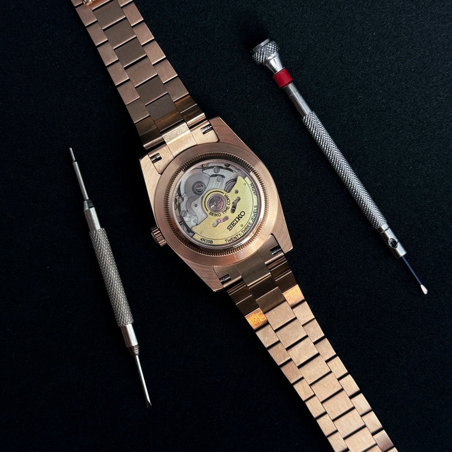 SEIKOJUST CHERRY ROSE GOLD - NH35 AUTOMATIC WATCH