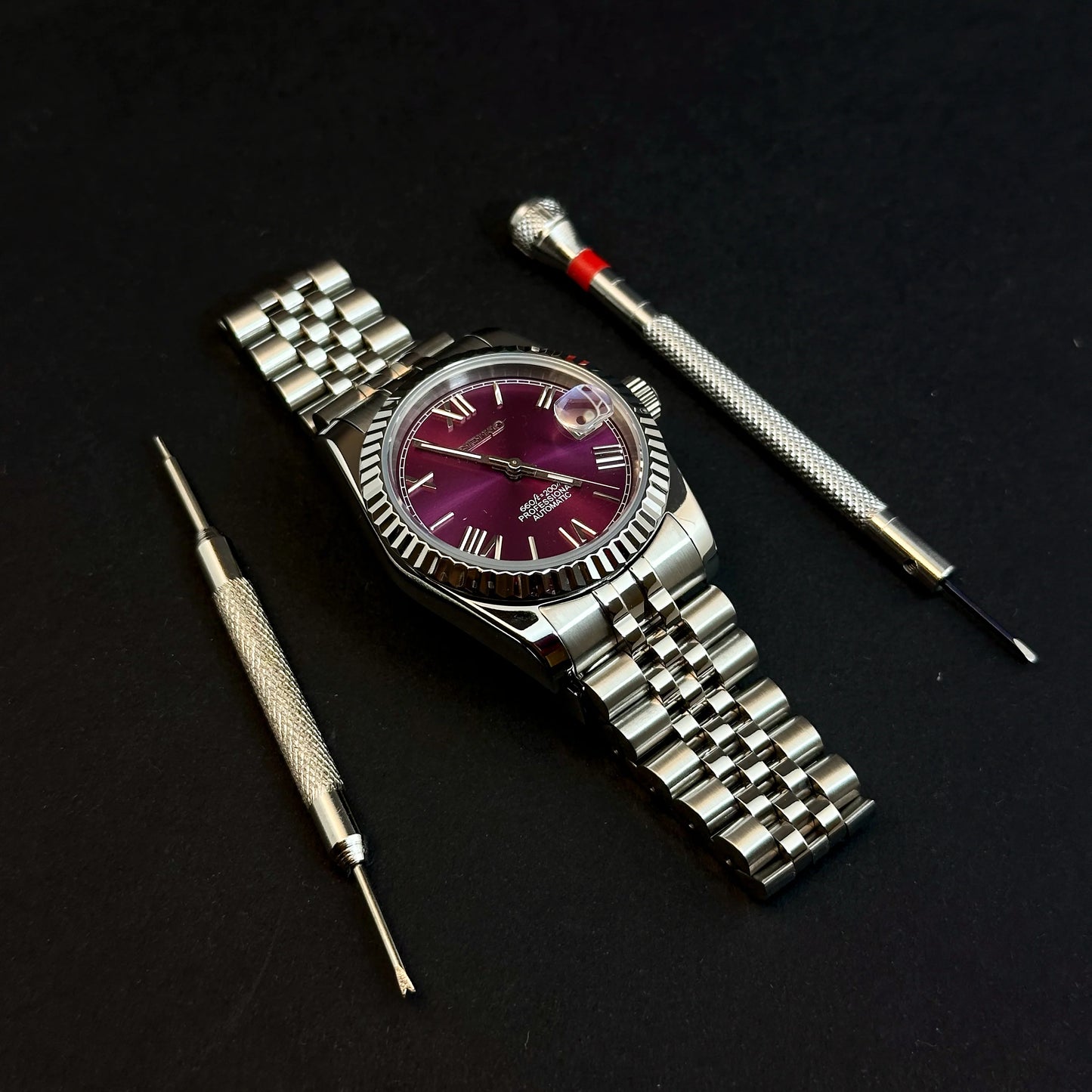 SEIKOJUST CHERRY ROMAN - NH35 AUTOMATIC WATCH