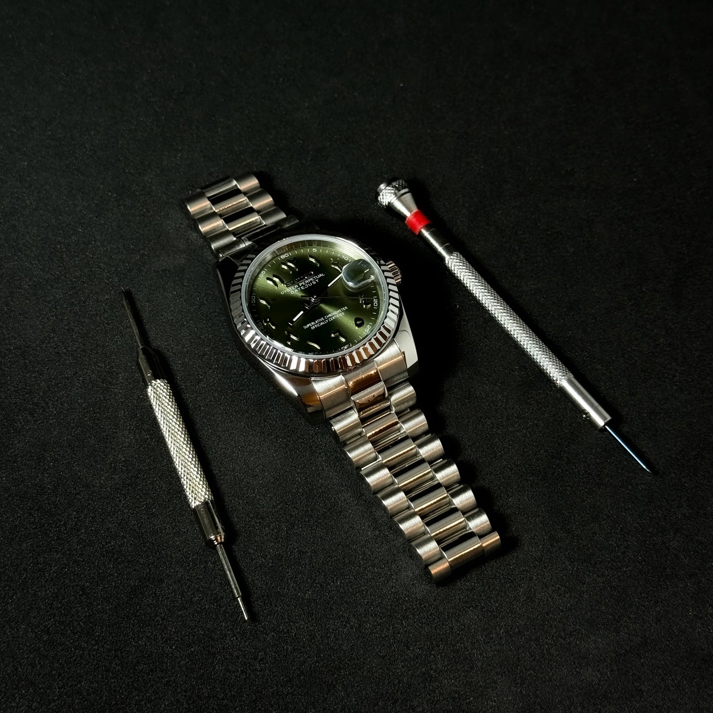 SEIKOJUST OLIVE ARABIC - NH35 AUTOMATIC WATCH