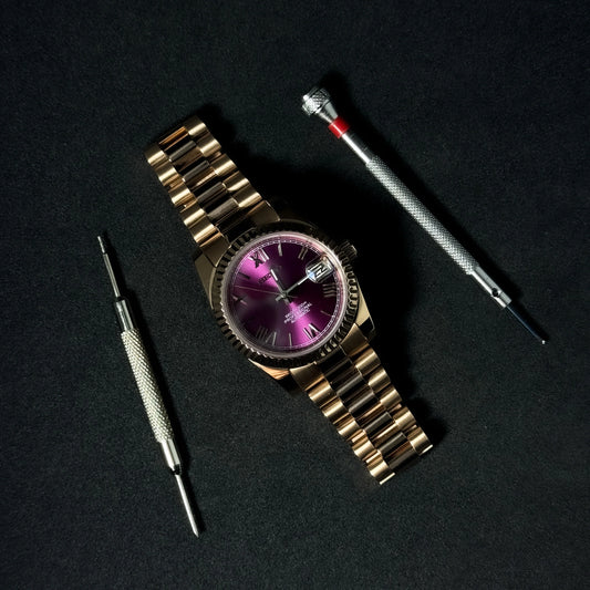 SEIKOJUST CHERRY ROSE GOLD - NH35 AUTOMATIC WATCH